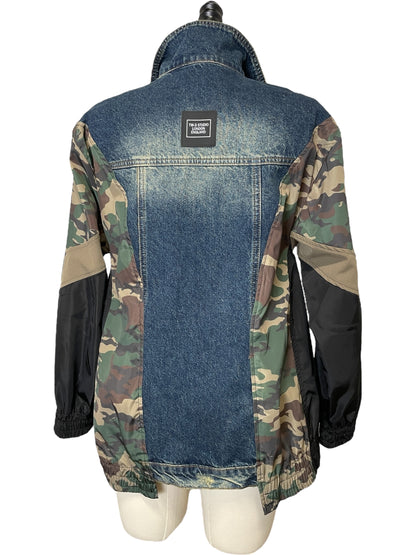 Camouflage Denim Windbreaker