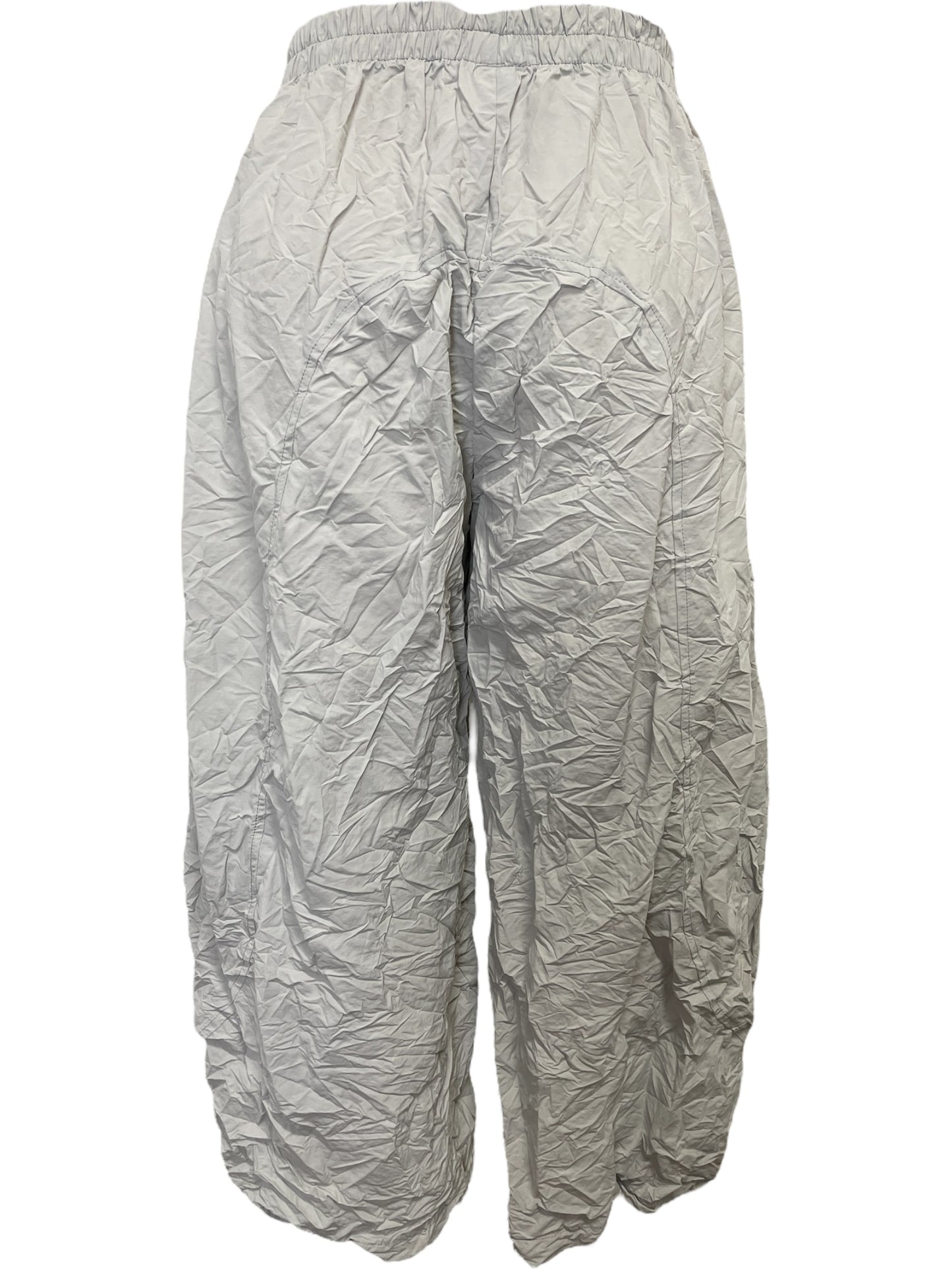 Crinkle Barel Pant in Silver