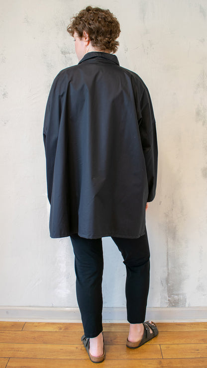 Oversized Button Down in Black