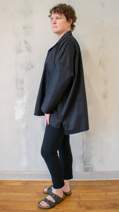 Oversized Button Down in Black