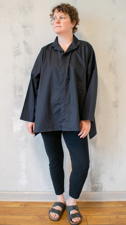 Oversized Button Down in Black