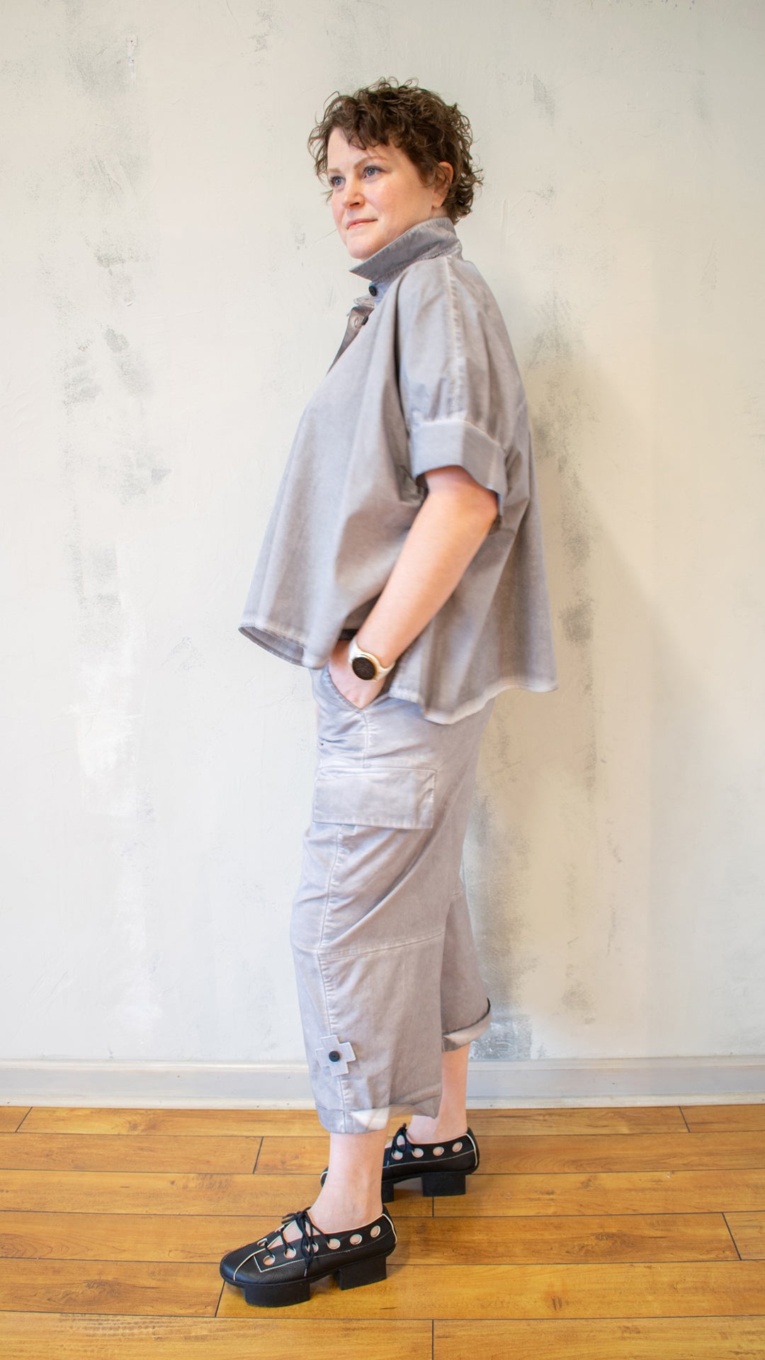 Short Shirt in Cement