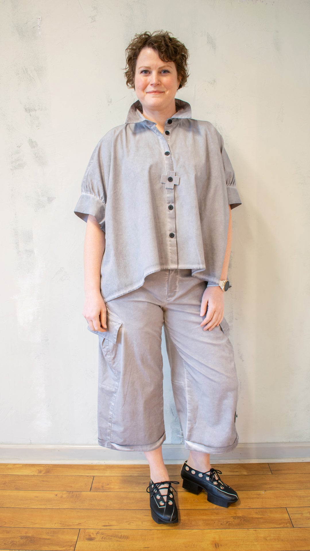 Short Shirt in Cement