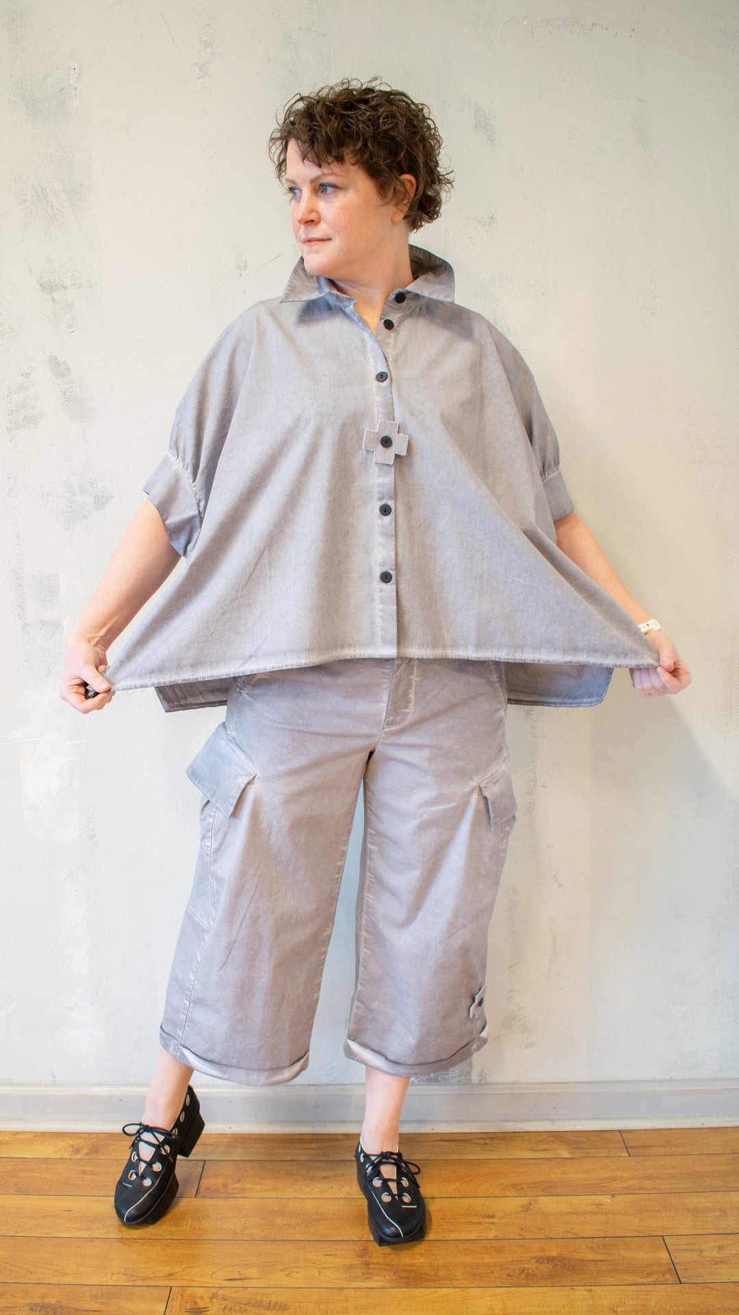 Short Shirt in Cement