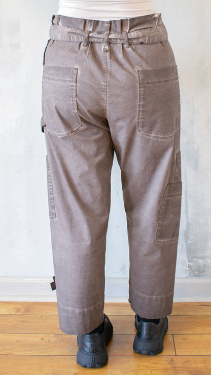 Mocha Dust PaperBag Waist Pant