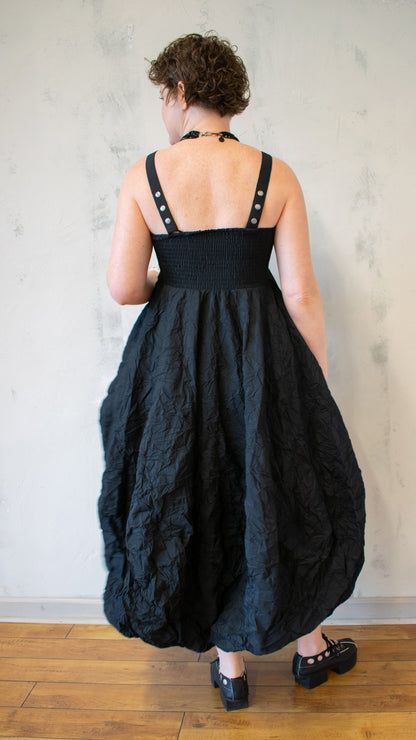 Short Luxe T Dress in Black
