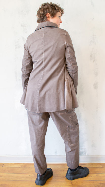 Mocha Dust Peplum Jacket