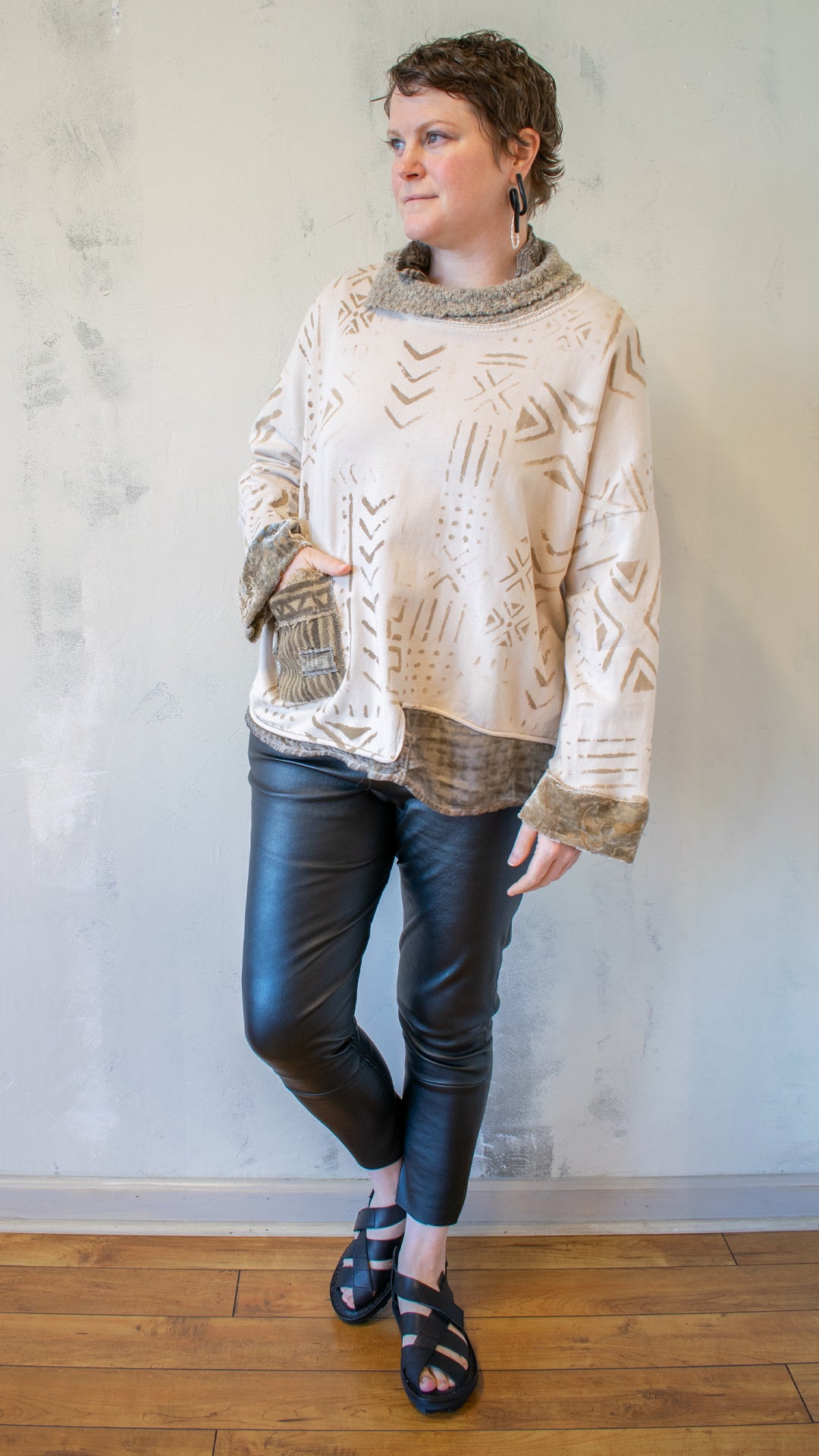 Written in Stone Sweater in Cream