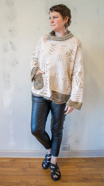 Written in Stone Sweater in Cream