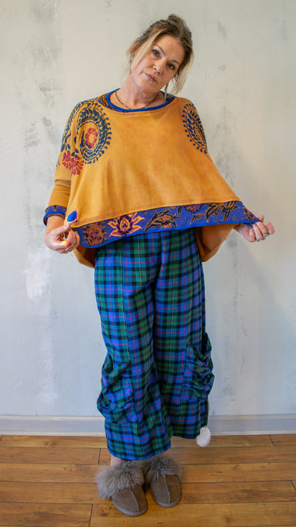 Royal Gold Cocoon Sweater in Gold