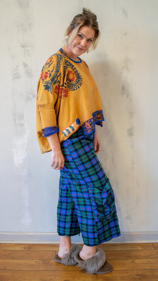 Royal Gold Cocoon Sweater in Gold