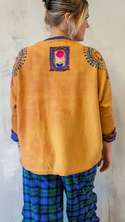 Royal Gold Cocoon Sweater in Gold