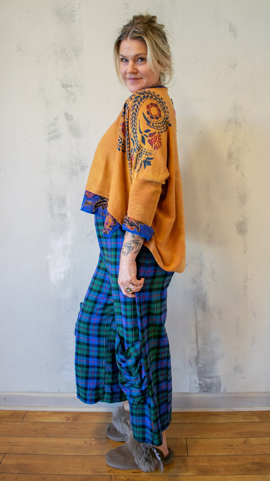 Royal Gold Cocoon Sweater in Gold