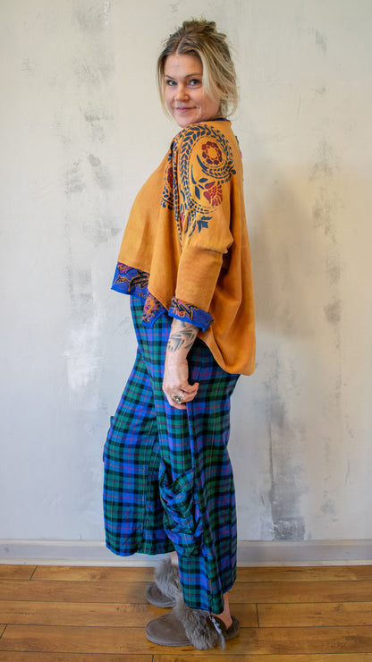 Royal Gold Cocoon Sweater in Gold