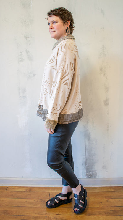 Written in Stone Sweater in Cream