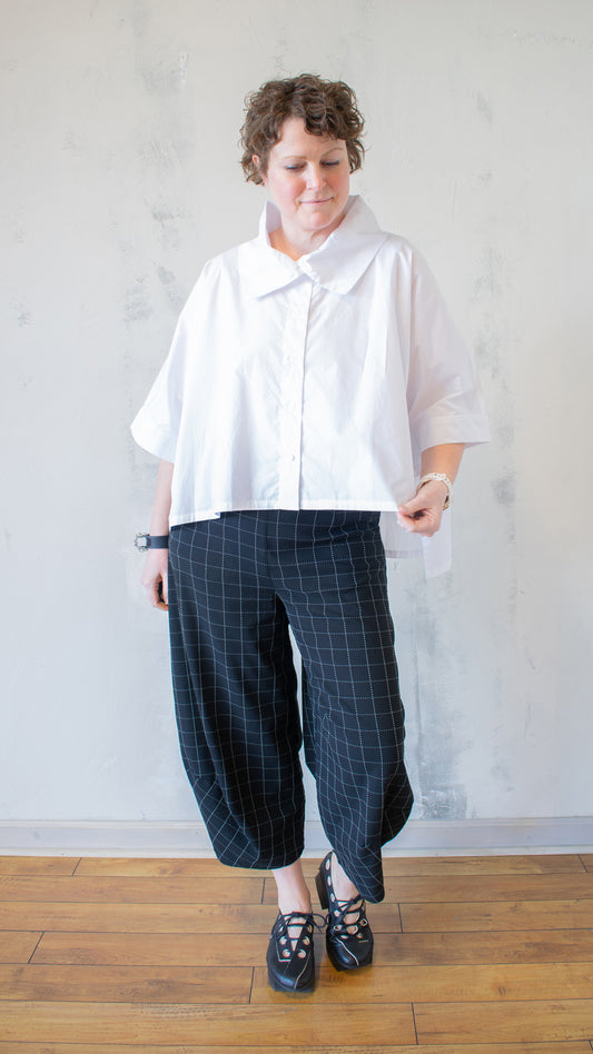 Crop Button Down (Multiple Colors)