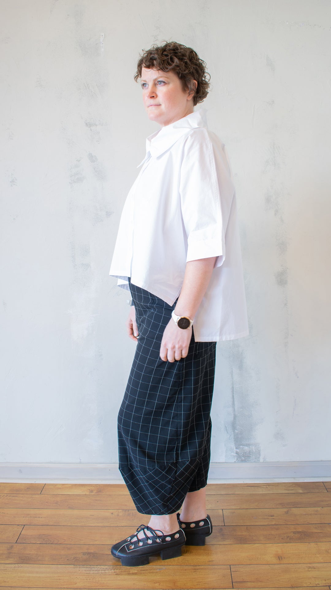 Crop Button Down (Multiple Colors)