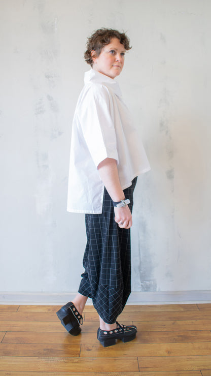 Crop Button Down (Multiple Colors)