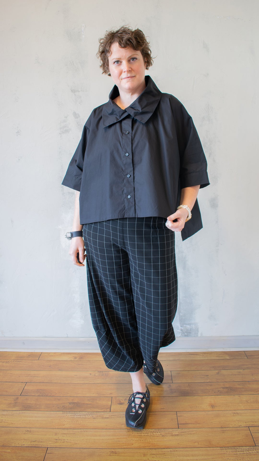 Crop Button Down (Multiple Colors)