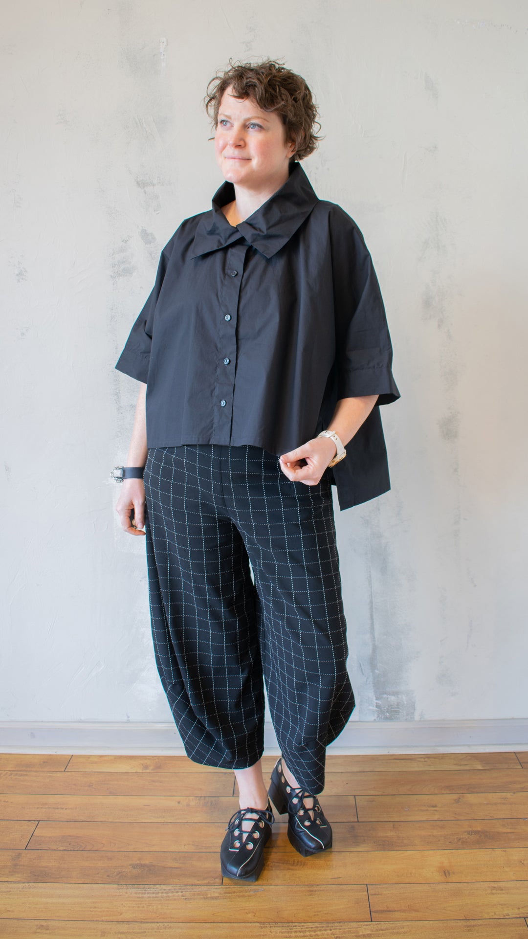 Crop Button Down (Multiple Colors)