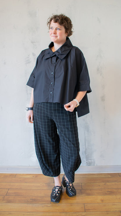 Crop Button Down (Multiple Colors)