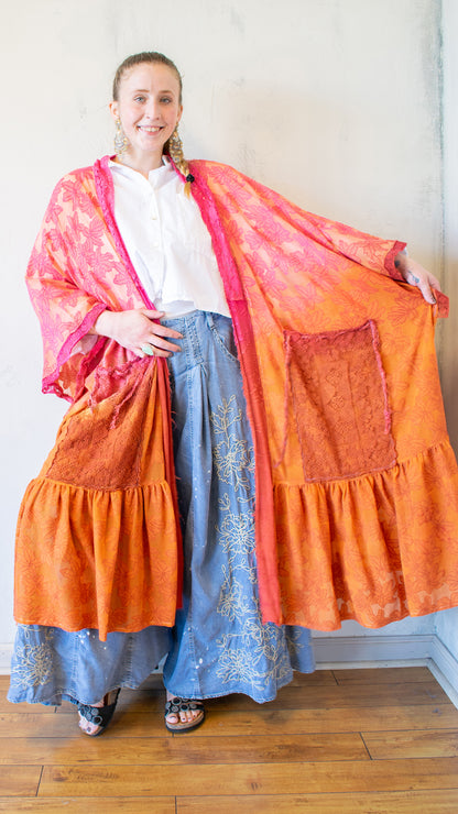 Goddess Duster in Paradise Dip Dye