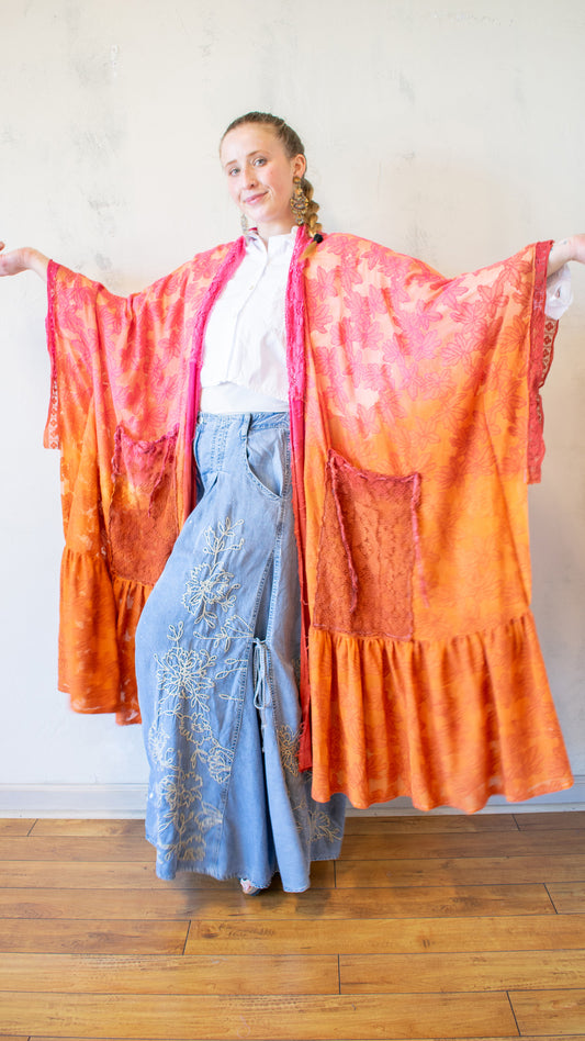 Goddess Duster in Paradise Dip Dye