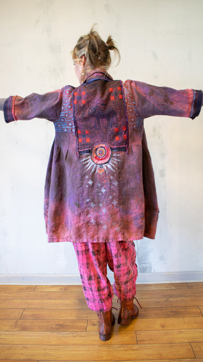 Journey to Peace Linen Jacket