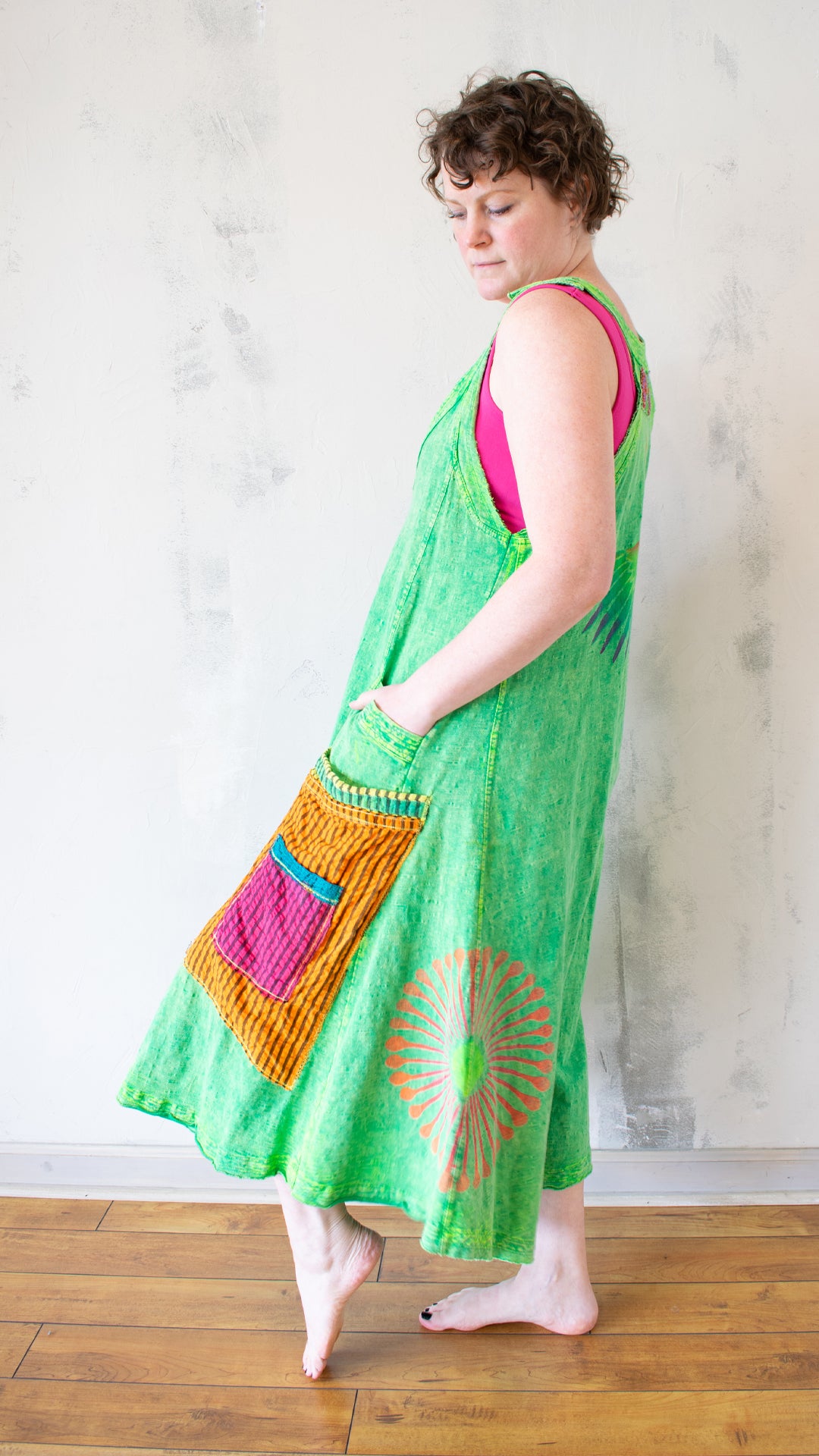 Take Flight Jumpsuit in Lime Light