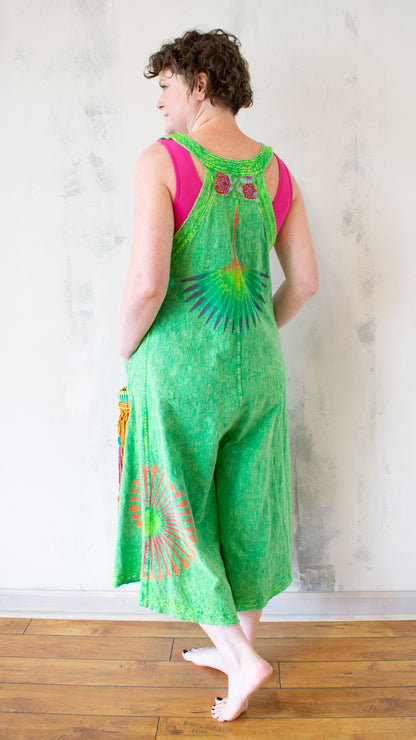 Take Flight Jumpsuit in Lime Light