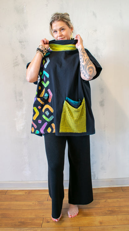 Karibo Painted Cotton Pullover Tunic