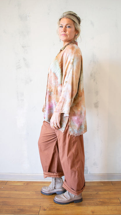 Imperial Jasper Luxe Button Up