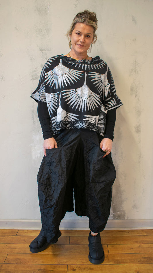 Silver Cranes Migration Pullover