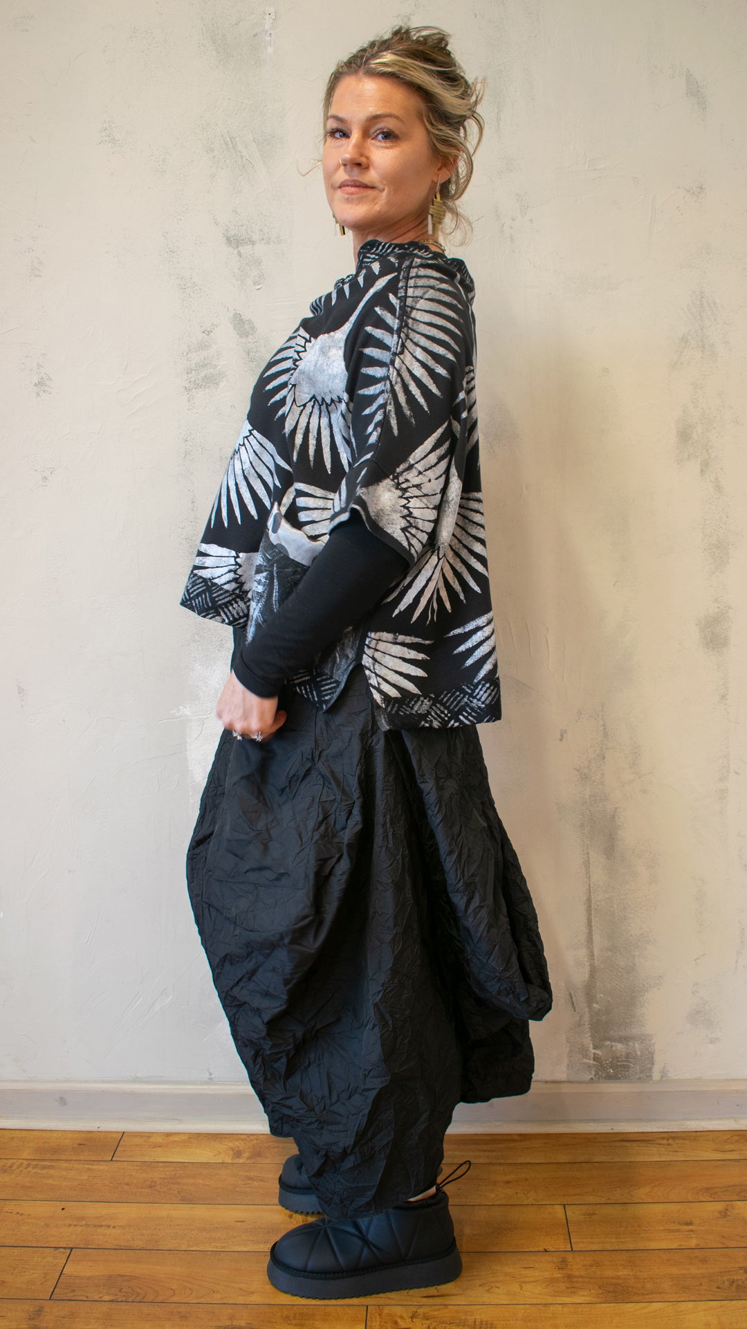 Silver Cranes Migration Pullover