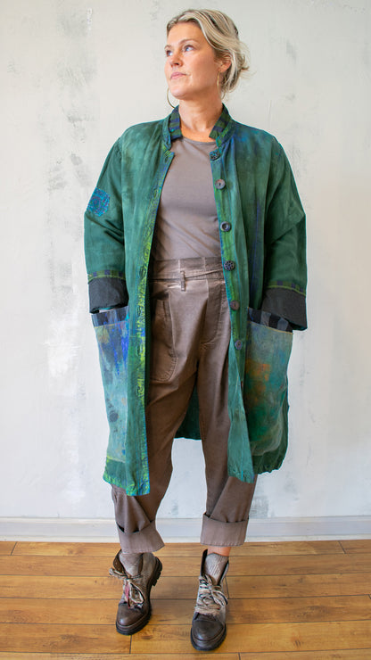 Ground Control to Major Tom Over Coat in Snap Dragon