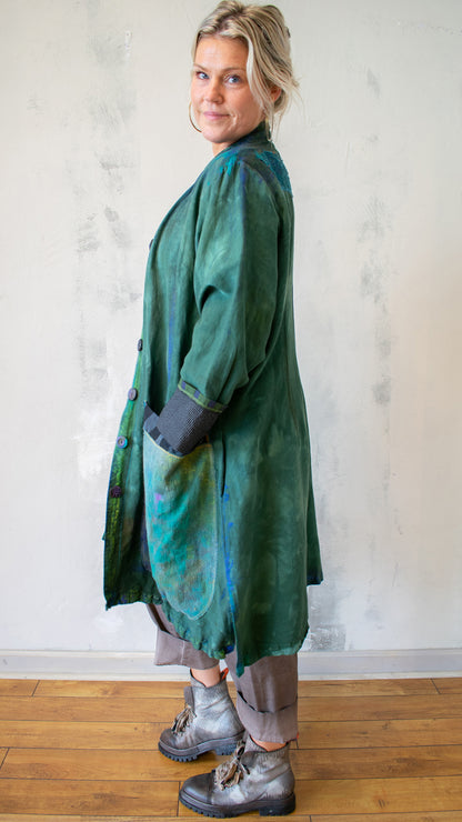 Ground Control to Major Tom Over Coat in Snap Dragon