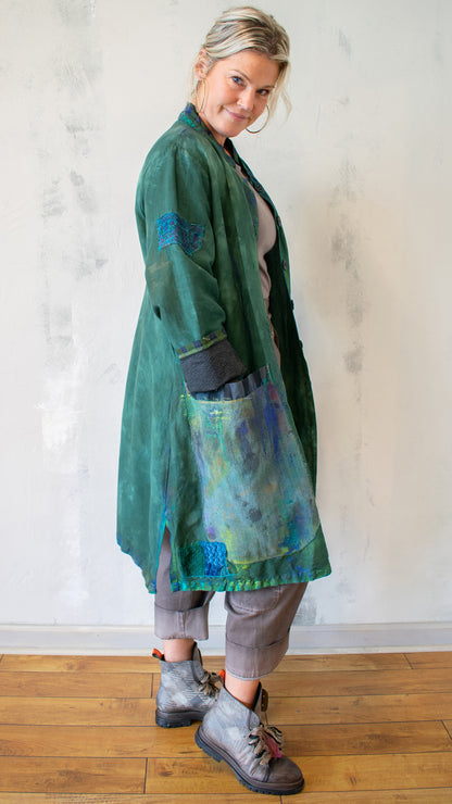 Ground Control to Major Tom Over Coat in Snap Dragon