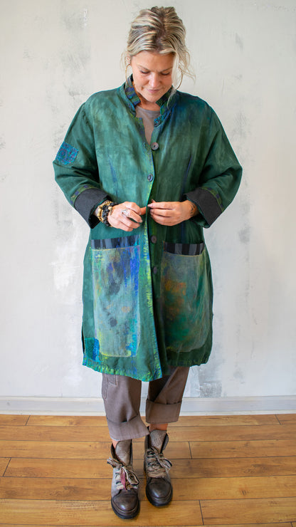 Ground Control to Major Tom Over Coat in Snap Dragon