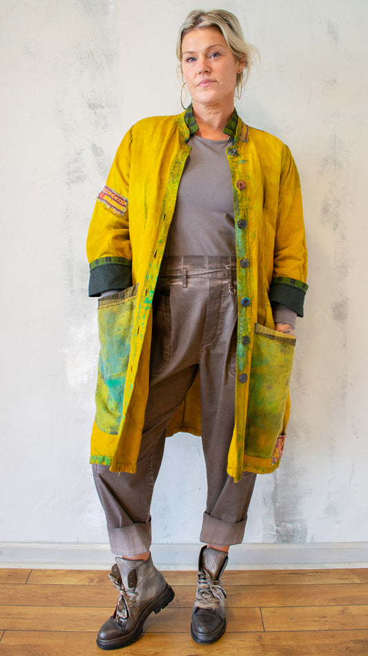 Ground Control to Major Tom Over Coat in Marigold
