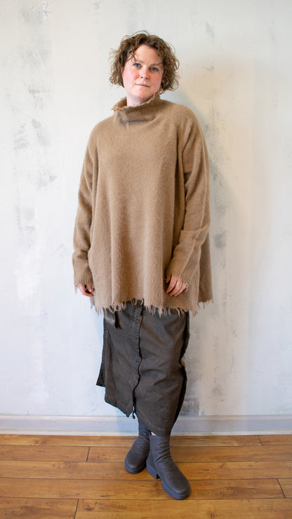 Fox, Silk and Wool Knit Tunic in Dakar
