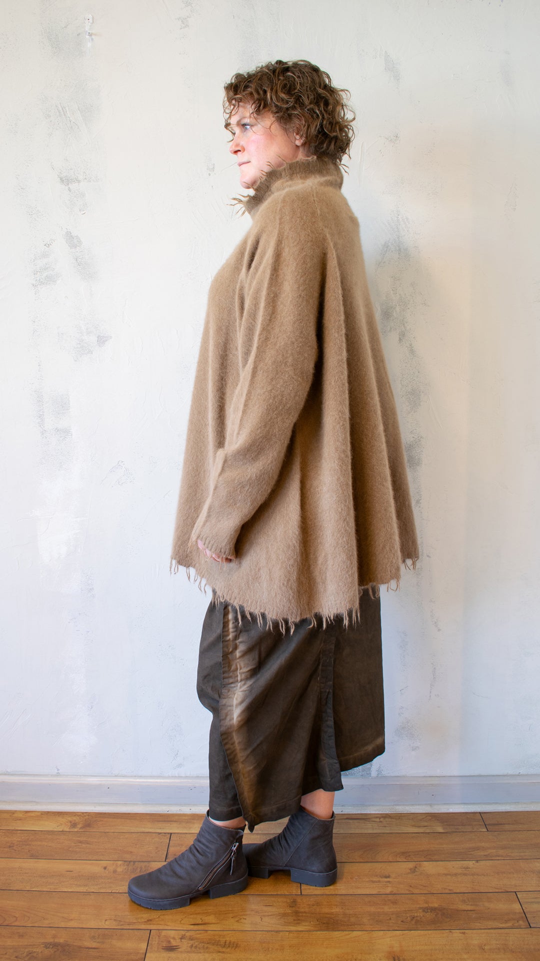 Fox, Silk and Wool Knit Tunic in Dakar