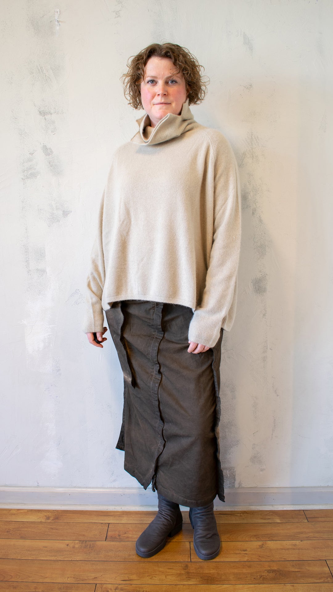 Textured Pullover in Ginger