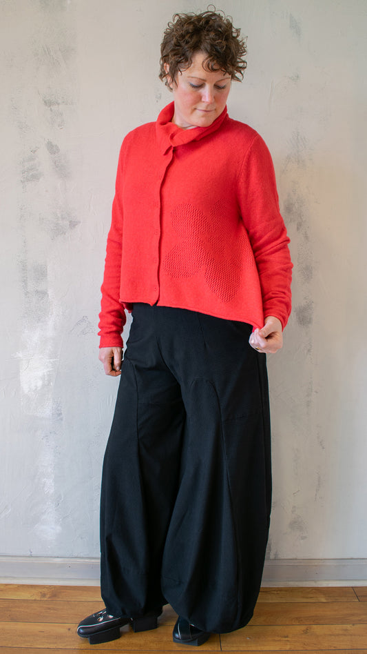 Poppy Cardigan in Red