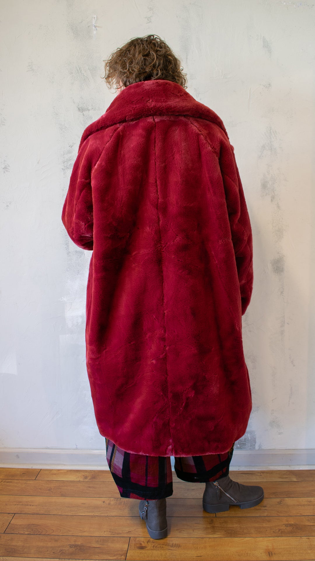 Sculptural Coat in Lava