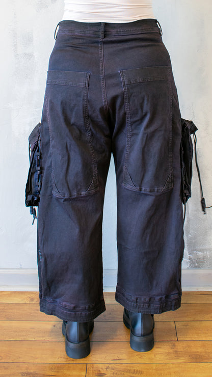 Crab Dark Wide Leg Cargo