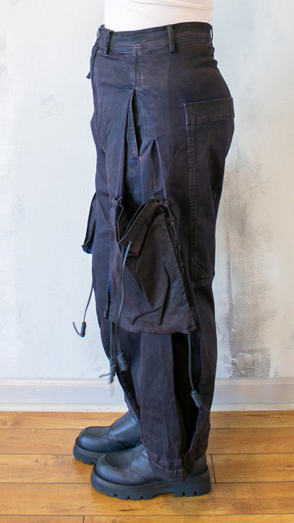 Crab Dark Wide Leg Cargo