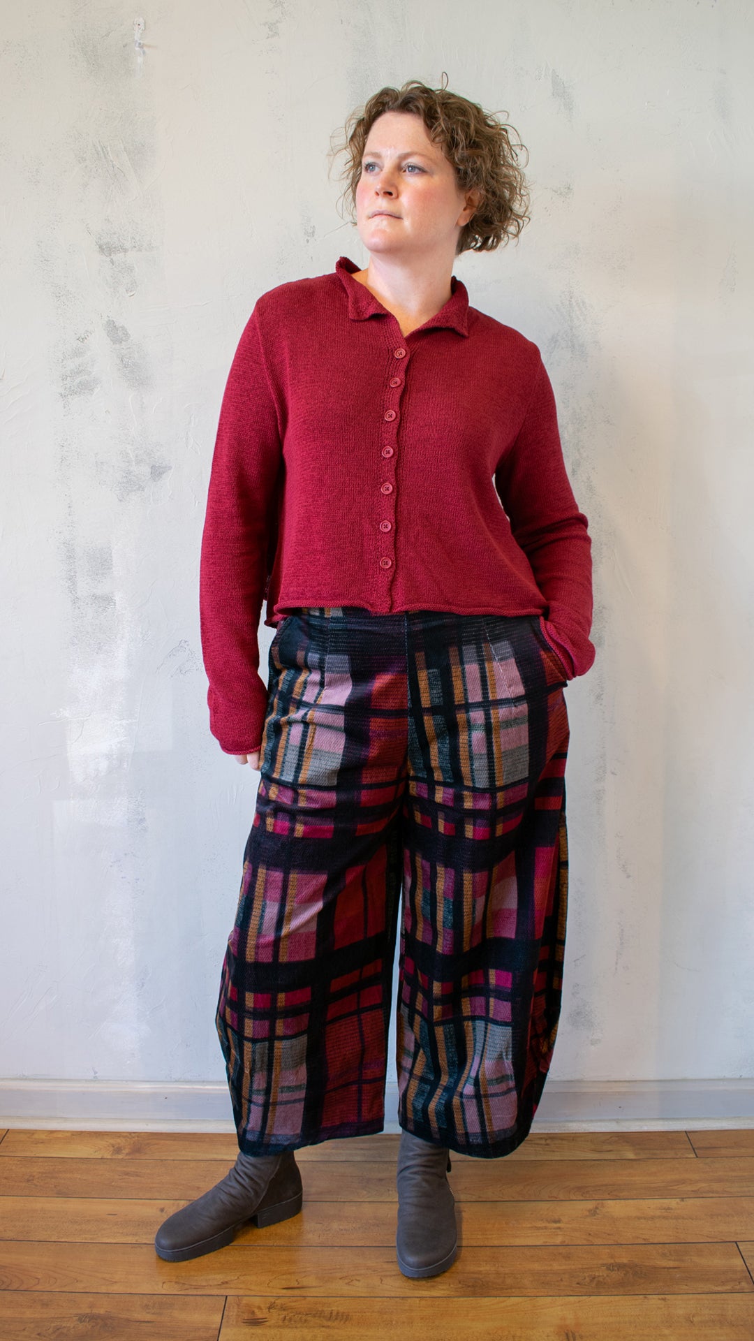 Open Cardigan in Lava