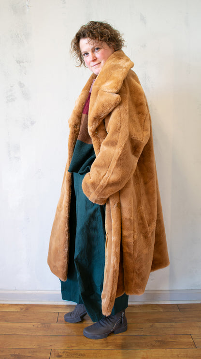 Sculptural Coat in Bronze