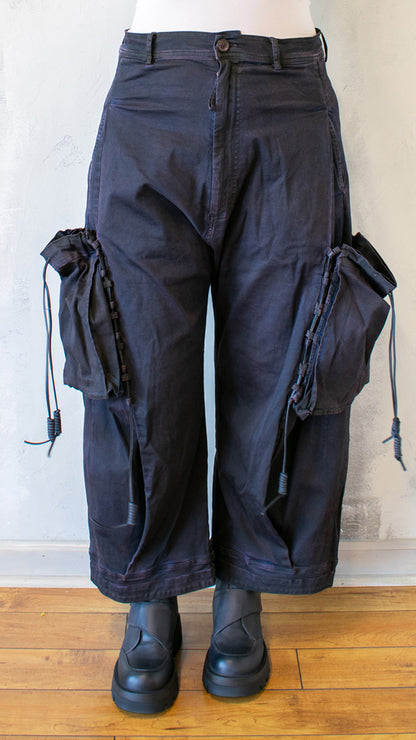 Crab Dark Wide Leg Cargo