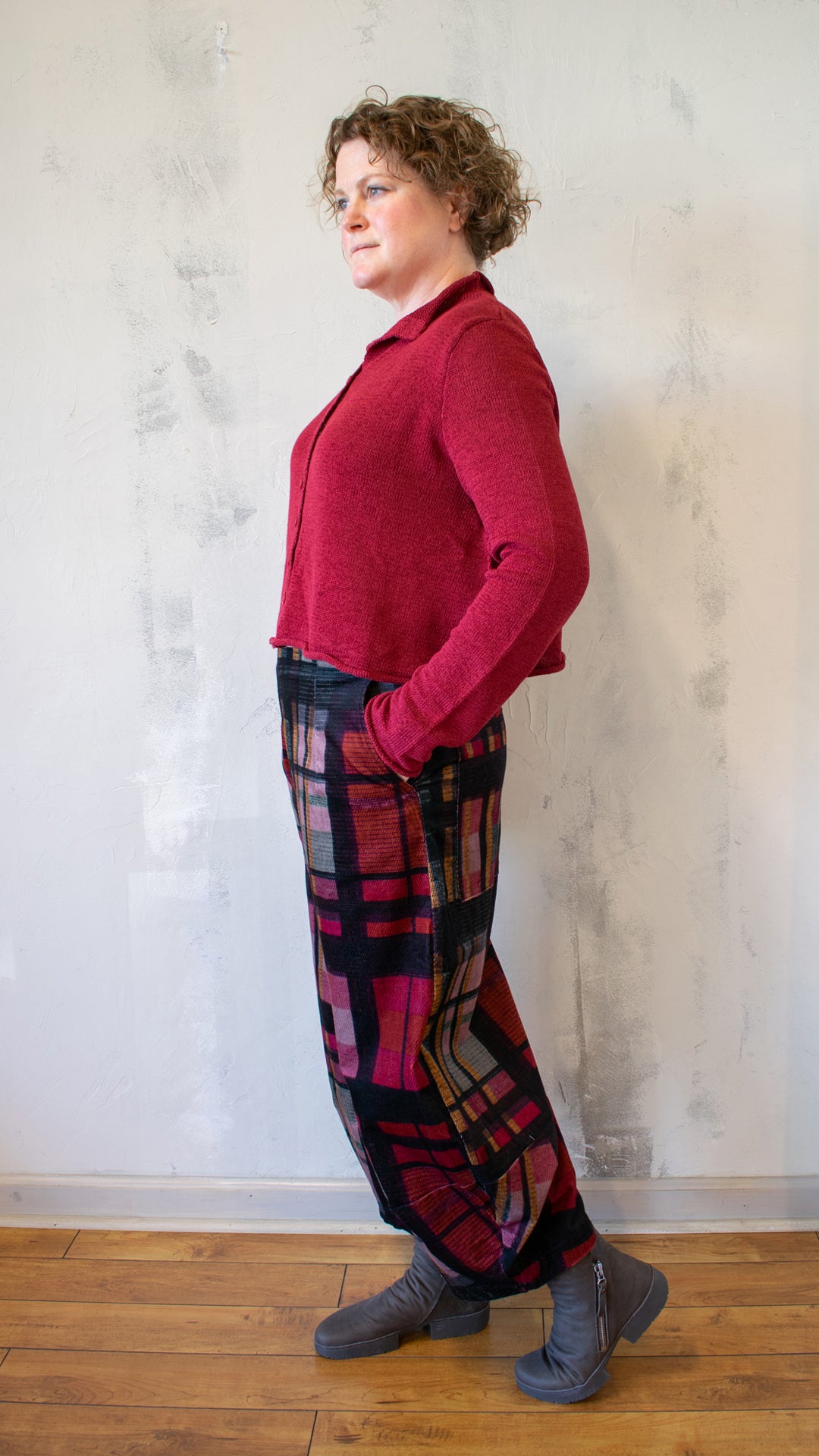Open Cardigan in Lava
